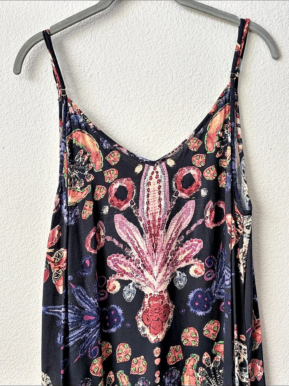 Natural Life Floral Maxi Dress in Black & Pink Size XL - Picture 3 of 6